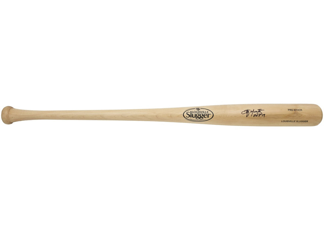 Edgar Martinez Auto Blonde Louisville Slugger Pro Stock Bat Mariners Beckett Wit