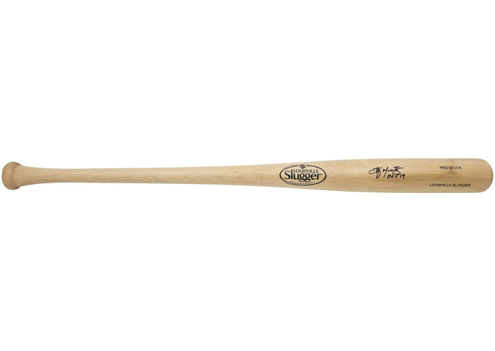 Edgar Martinez Auto Blonde Louisville Slugger Pro Stock Bat Mariners Beckett Wit