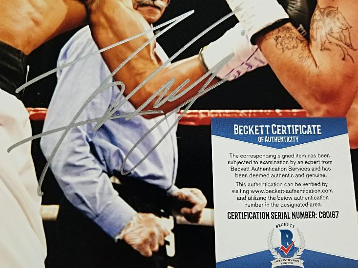FELIX VERDEJO Signed 11x14 Photo Auto El Diamante Boxer (C)~ Beckett BAS COA