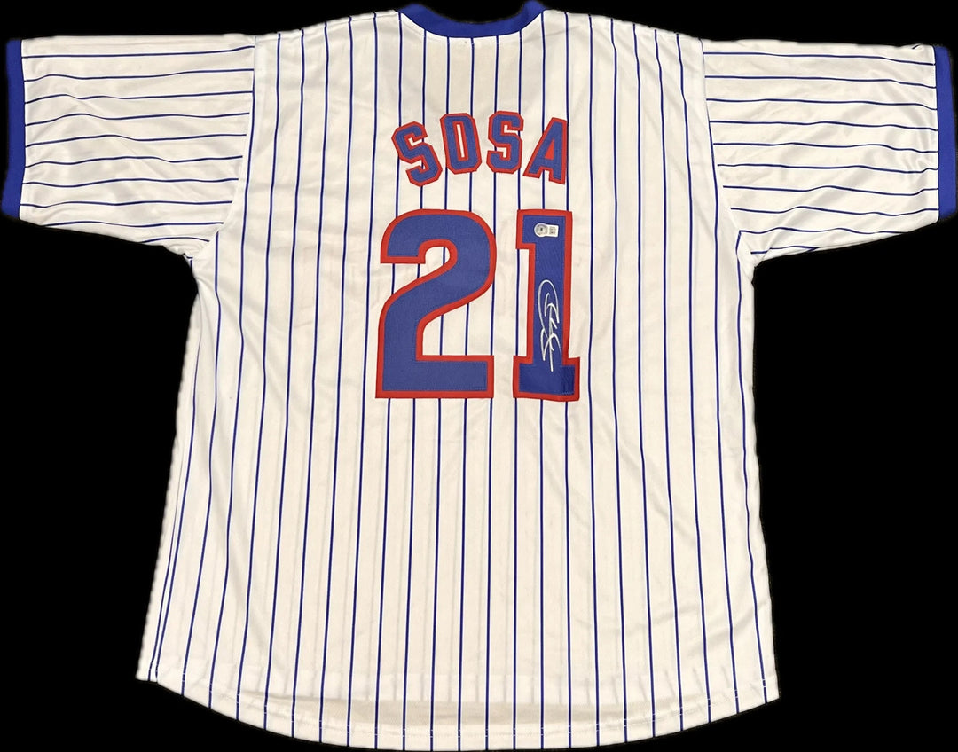 Sammy Sosa Signed Jersey BAS Chicago Cubs Autographed