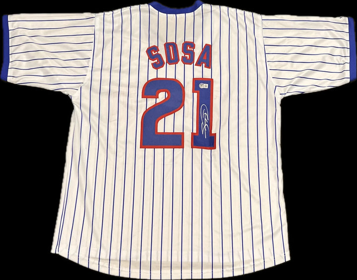 Sammy Sosa Signed Jersey BAS Chicago Cubs Autographed