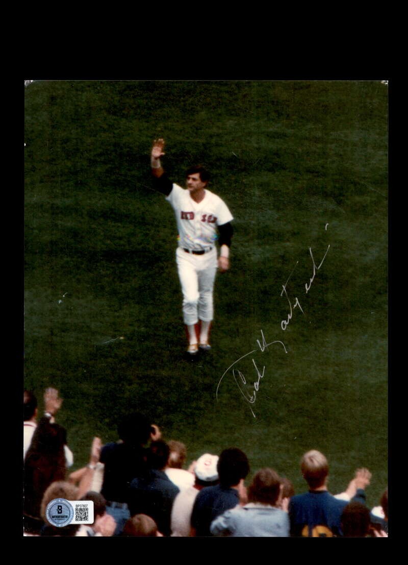 Carl Yastrzemski Beckett BAS Signed 8x10 Original Photo Autograph Red Sox