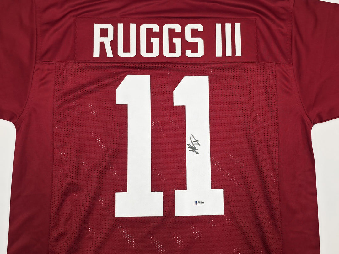 Alabama Crimson Tide Henry Ruggs III Signed Maroon Jersey Beckett