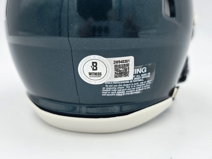 DeSean Jackson Signed Philadelphia Eagles Green Speed Mini Helmet Beckett Wit