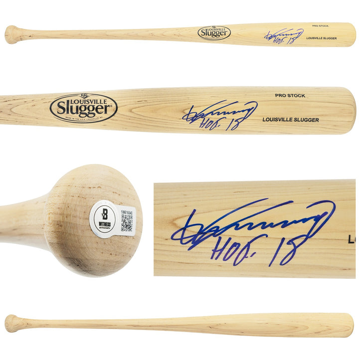 Vladimir Guerrero Sr. Auto Blonde L Slugger Baseball Bat Angels HOF 18 Beckett