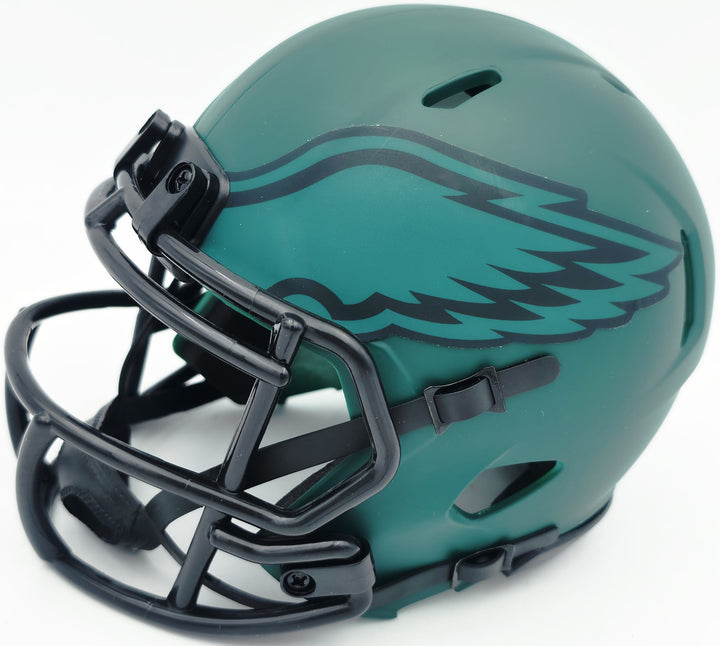 Jason Kelce Signed Philadelphia Eagles Rave Green Speed Mini Helmet Beckett