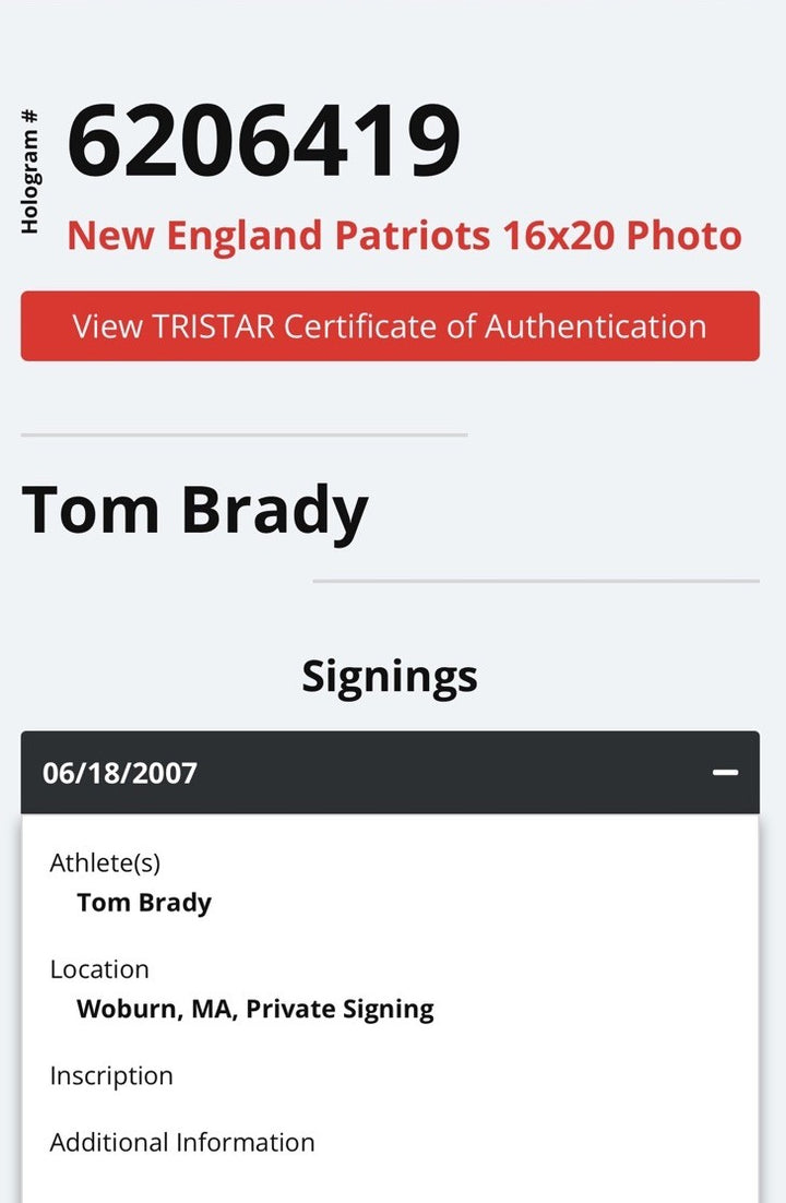 Tom Brady Signed 16x20 Framed Super Bowl 39 Photo NE Patriots Auto Tristar COA