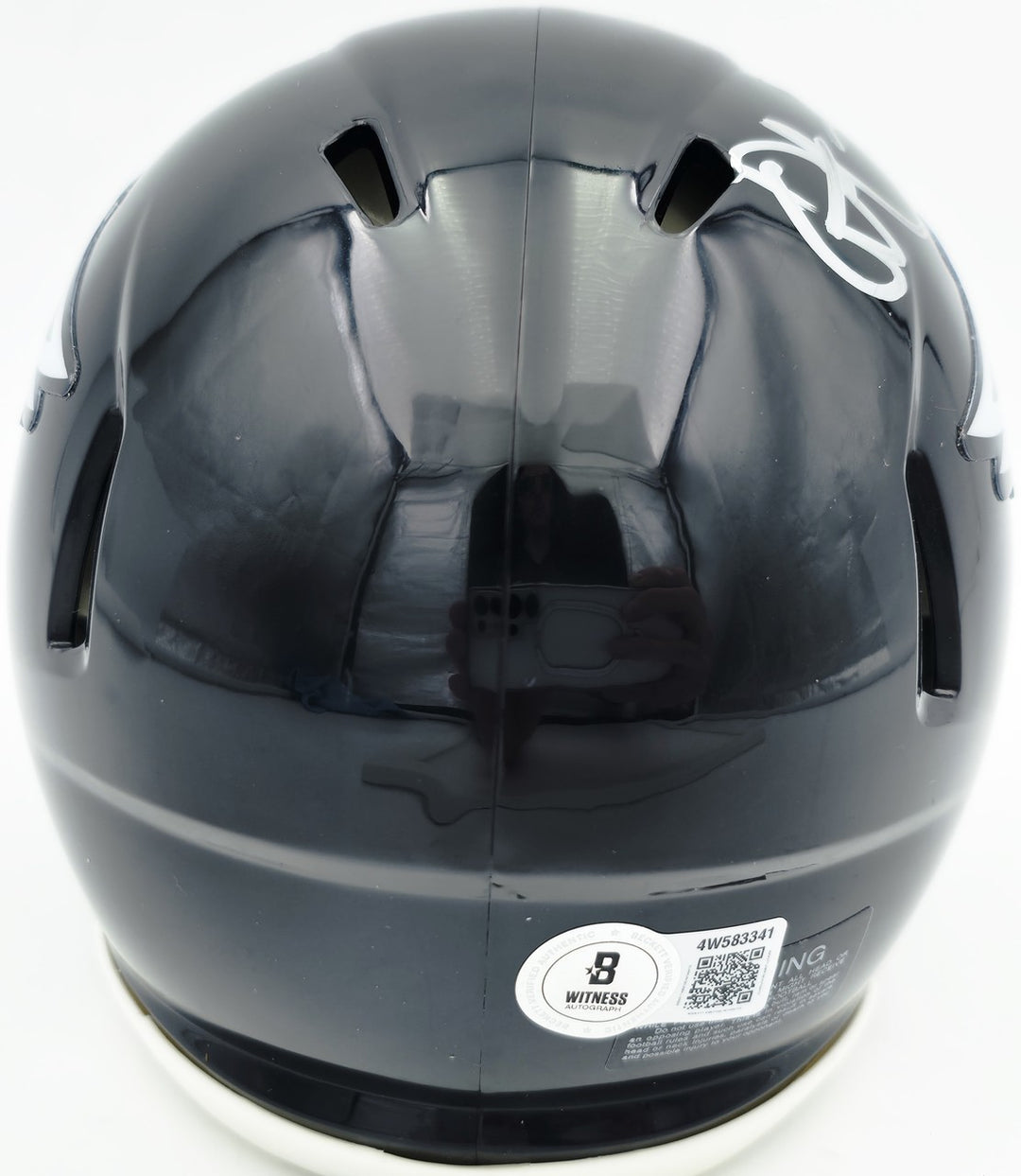 Alshon Jeffery Signed Eagles Black 2022 Alternate Speed Mini Helmet Beckett