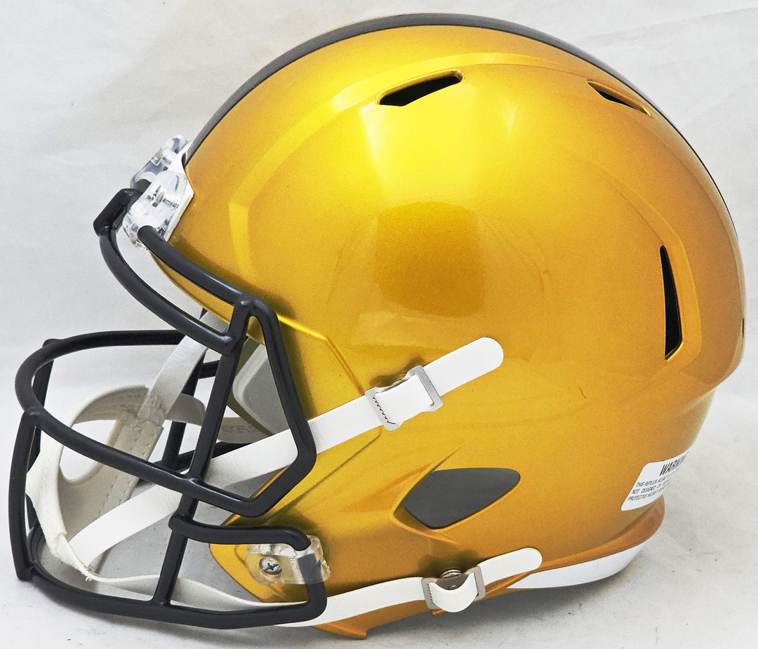Pittsburgh Steelers Unsigned Flash Gold Full Size Replica Speed Helmet
