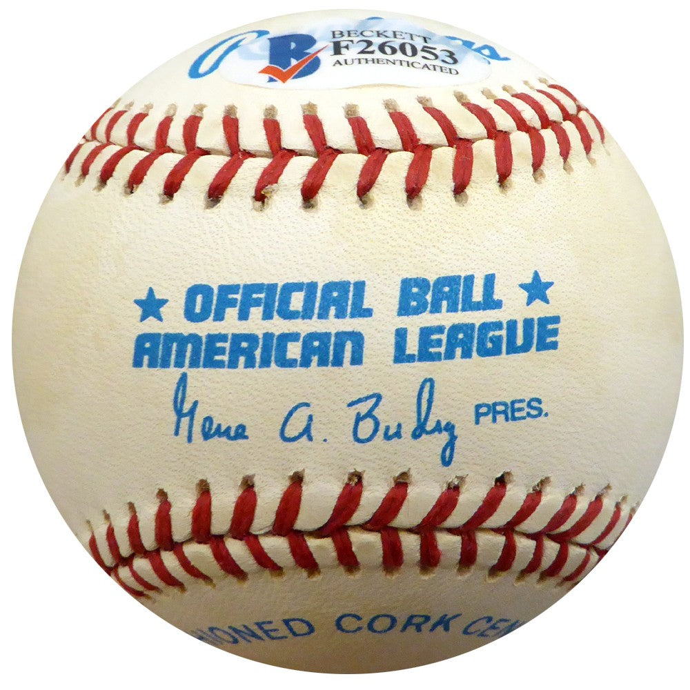 Don Bollweg Signed AL Baseball Yankees, St. Louis Cardinals Beckett
