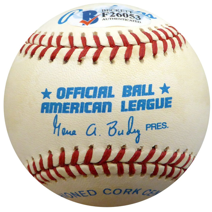 Don Bollweg Signed AL Baseball Yankees, St. Louis Cardinals Beckett