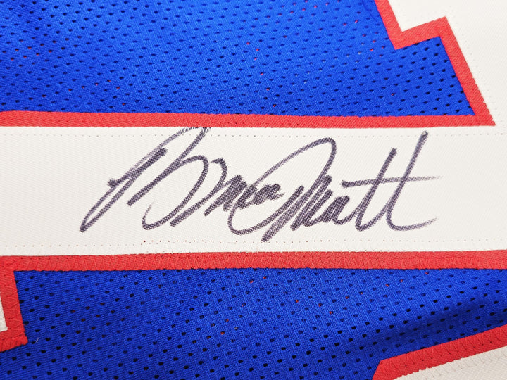 Buffalo Bills Bruce Smith Autographed Signed Blue Jersey Beckett Witness