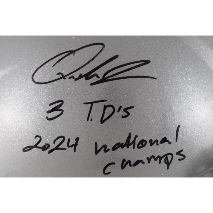 Quinshon Judkins Autographed\ Ohio State Buckeyes Pro Helmet 2 Ins Beckett 49645