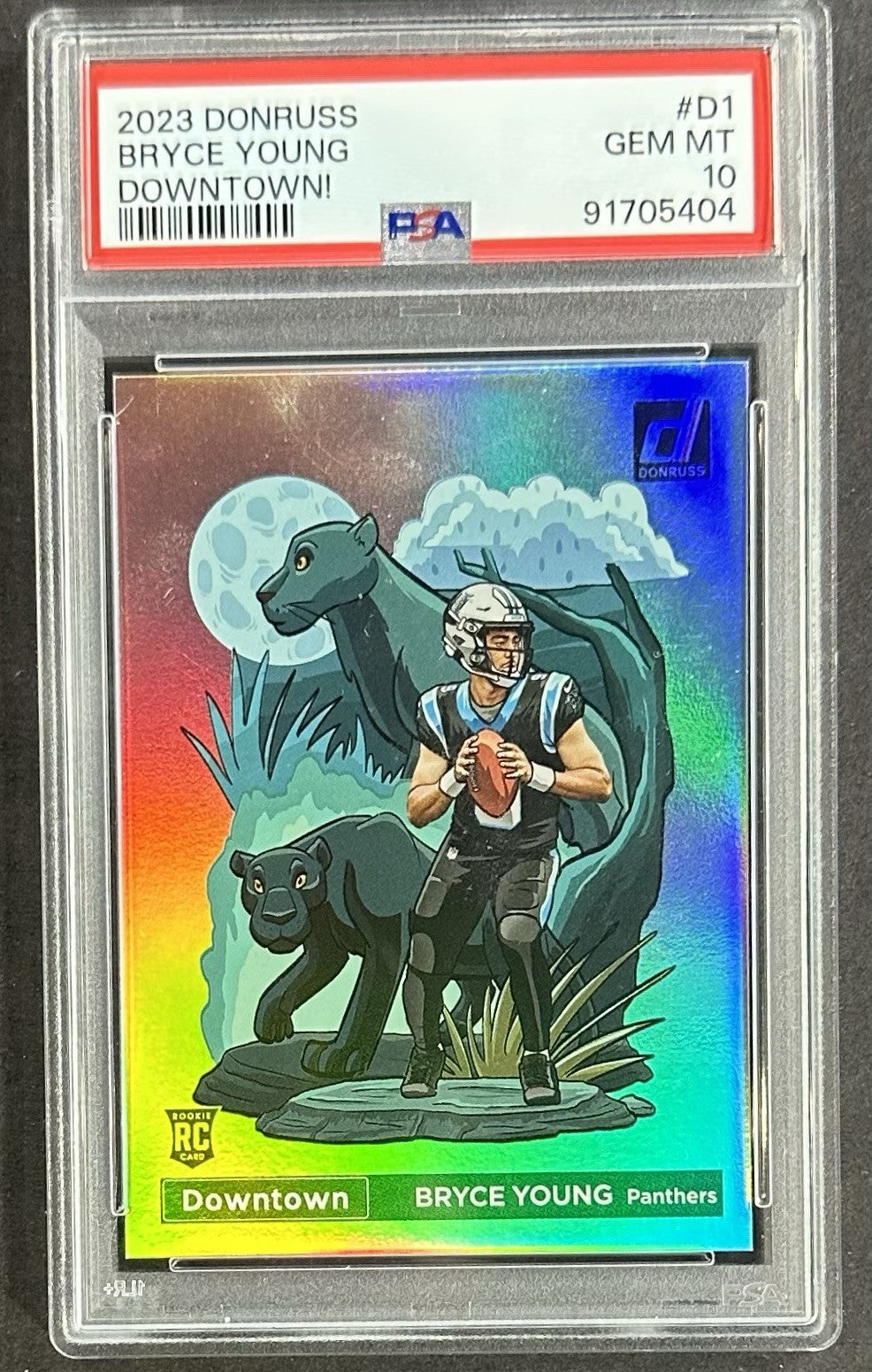 2023 Donruss Bryce Young Downtown RC PSA 10 Gem Mint Panthers Rookie #D1 Rare