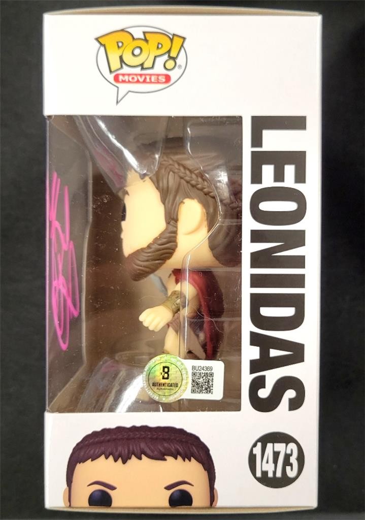 Gerard Butler signed Leonidas 300 Funko Pop! 1473 autograph (C) ~ Beckett BAS