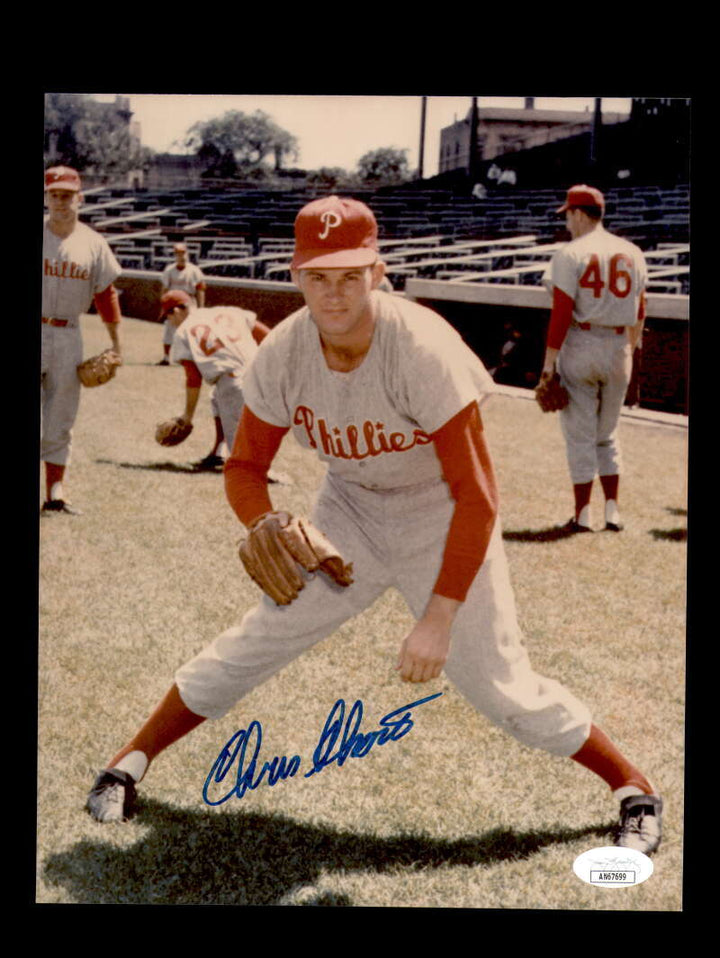 Chris Short JSA Cert Signed  8x10 Photo Autograph Philadelphia Phillies