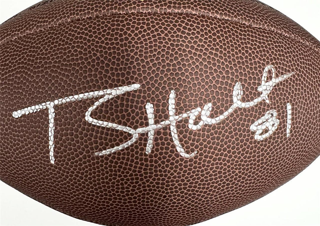 Torry Holt signed Wilson Super Grip NFL Football autograph ~ Beckett BAS