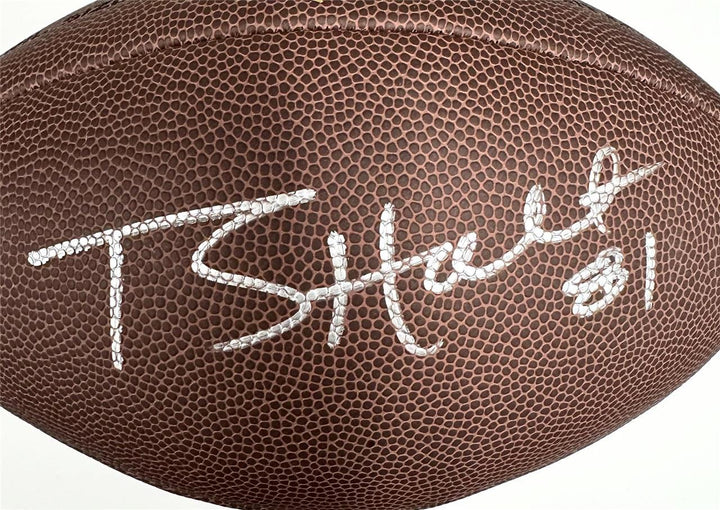 Torry Holt signed Wilson Super Grip NFL Football autograph ~ Beckett BAS