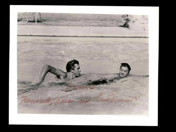 Fernando Lamas Esther Williams JSA Coa Signed 8x10 Photo Autograph