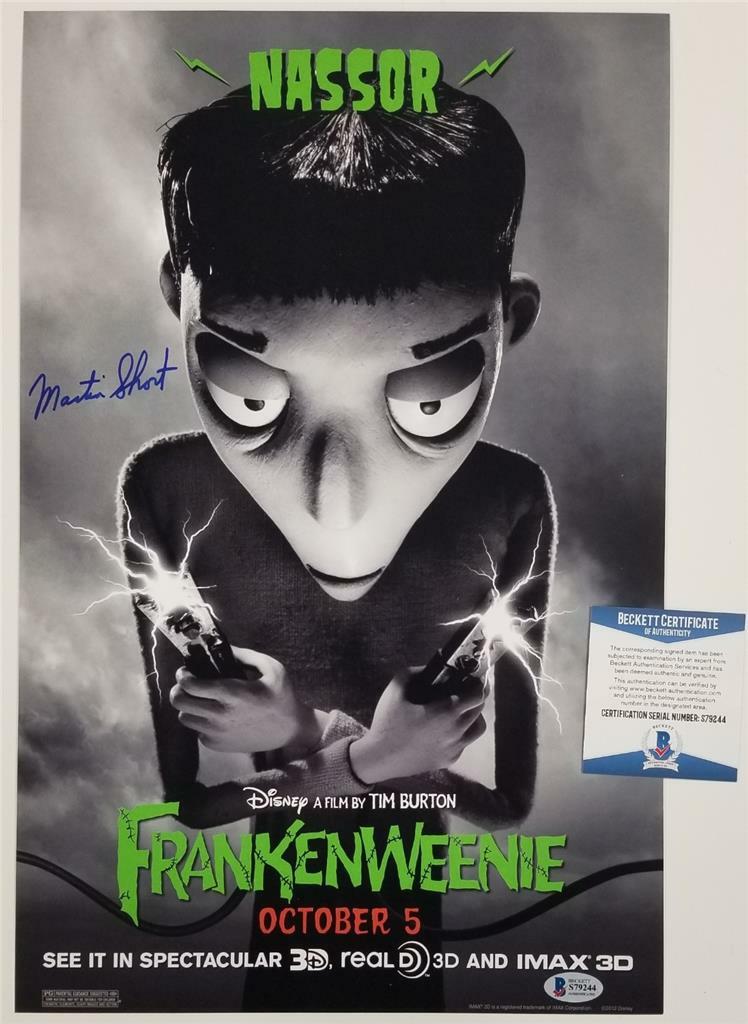 Martin Short signed Frankenweenie 11x17 Photo Actor Autograph ~ Beckett BAS COA