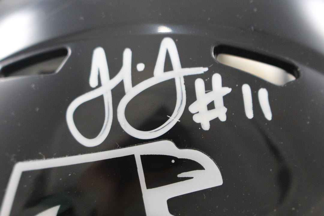 Julio Jones Autographed Atlanta Falcons TB Mini Helmet Beckett Witness 56462