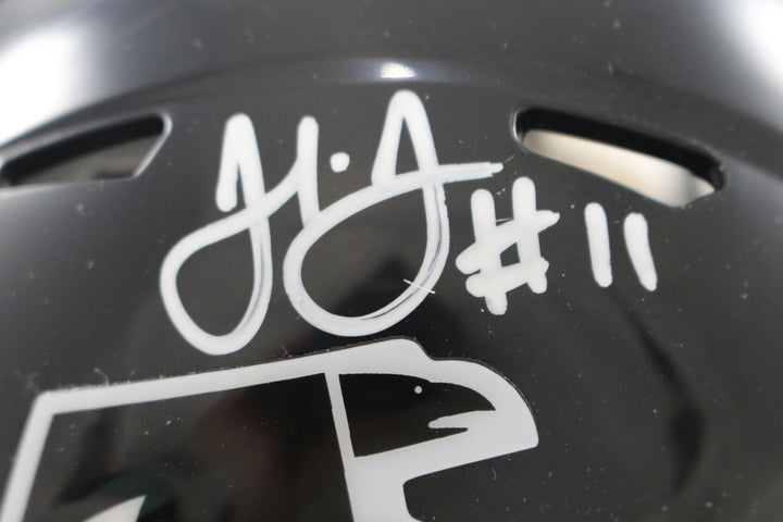Julio Jones Autographed Atlanta Falcons TB Mini Helmet Beckett Witness 56462