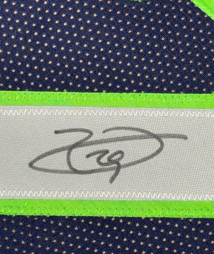 Framed Autographed/Signed Earl Thomas III 35x39 Seattle Blue Jersey Beckett COA