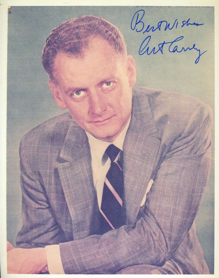 Art Carney Psa/dna Coa Signed 8x10 Photo Authenticated Autograph