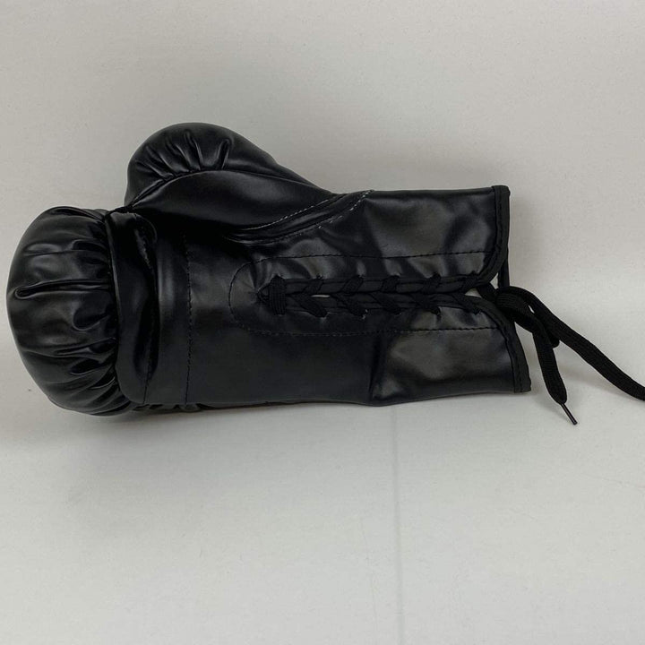 Autographed/Signed Mike Tyson Black Everlast Boxing Glove Athlete Holo COA