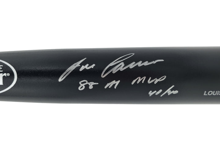 Jose Canseco Auto Black L Slugger Pro Stock Baseball Bat A's 88 AL MVP 40/40