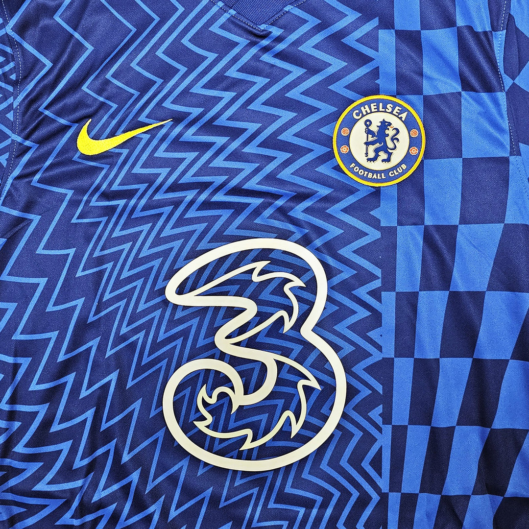Chelsea F.C. Mason Mount Signed Blue Nike Jersey Size M in Black Beckett