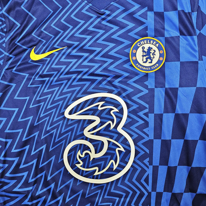 Chelsea F.C. Mason Mount Signed Blue Nike Jersey Size M in Black Beckett