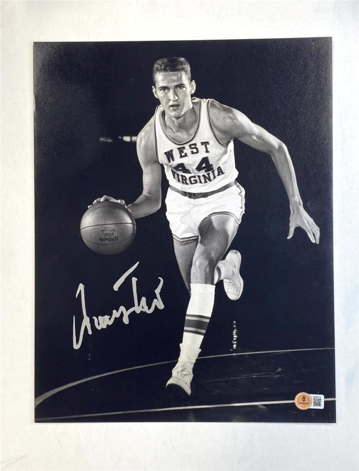 Jerry West signed West Virginia 11x14 Photo Lakers autograph ~ Beckett BAS