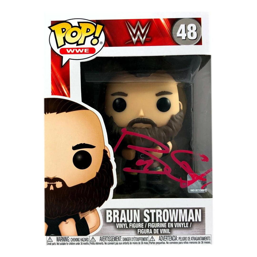 Braun Strowman Autographed Funko Pop #48 JSA COA WWE "The Titan" Adam Scherr