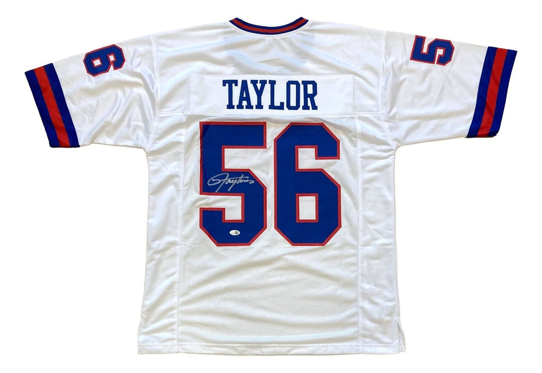 Lawrence Taylor New York Signed White Football Jersey JSA QR Hologram