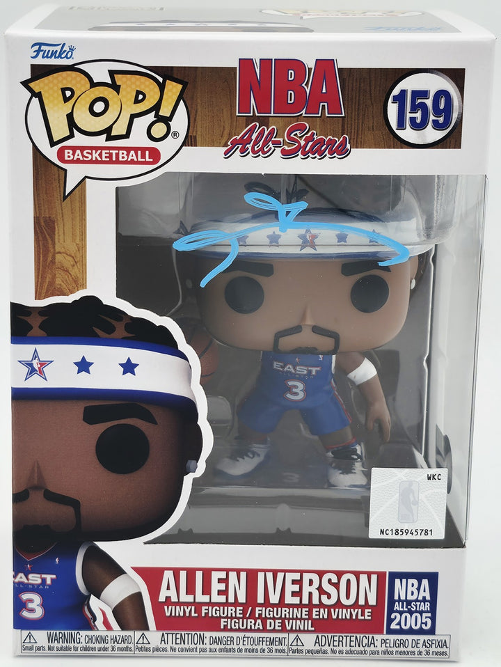 Allen Iverson Autographed Signed Funko Pop Vinyl Figurine #159 76ers Beckett Wit