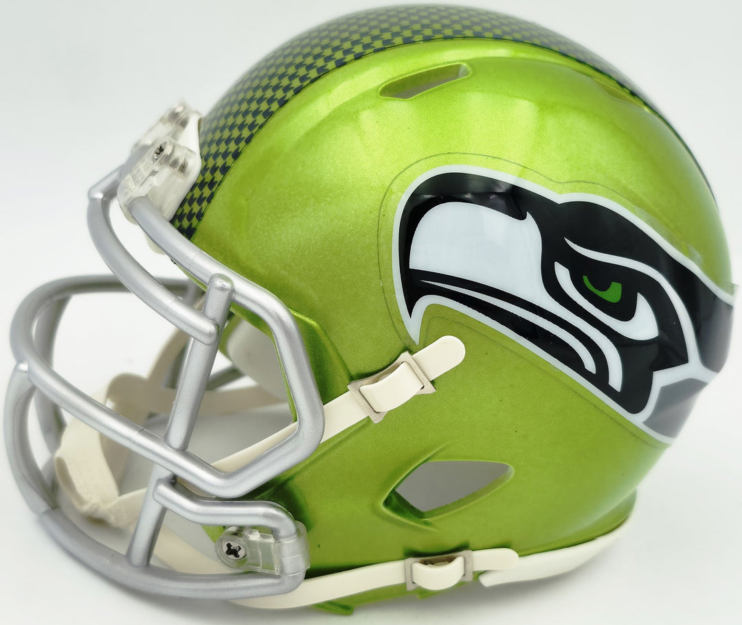 Josh Jobe Signed Seattle Seahawks Flash Green Speed Mini Helmet MCS Holo