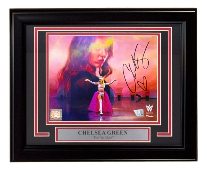 Chelsea Green Signed Framed 8x10 WWE Entrance Photo Fanatics