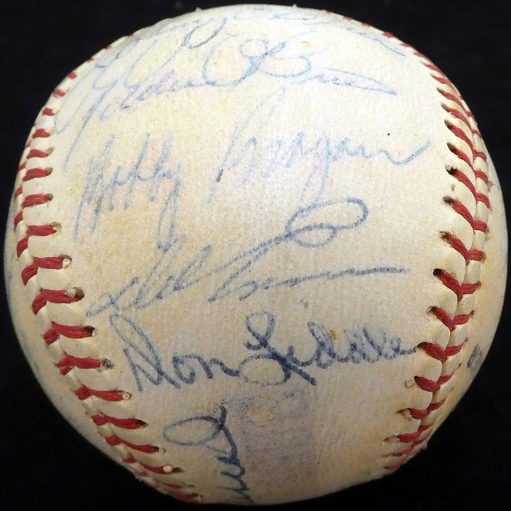 1956 Spring Training Signed League Baseball With 27 Total Signatures Stan