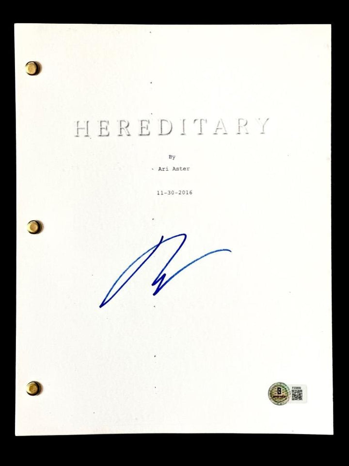 Ari Aster signed Hereditary full movie script autograph (A) ~ Beckett BAS