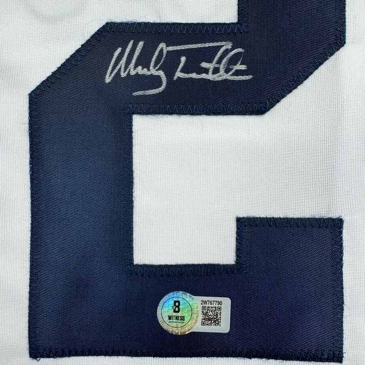 Autographed/Signed Mickey Tettleton Detroit White Baseball Jersey BAS COA