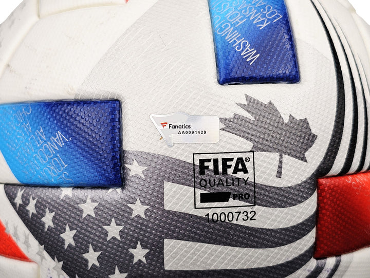 2021 MLS Game Match Used White Adidas Nativo Soccer Ball Sounders Fanatics