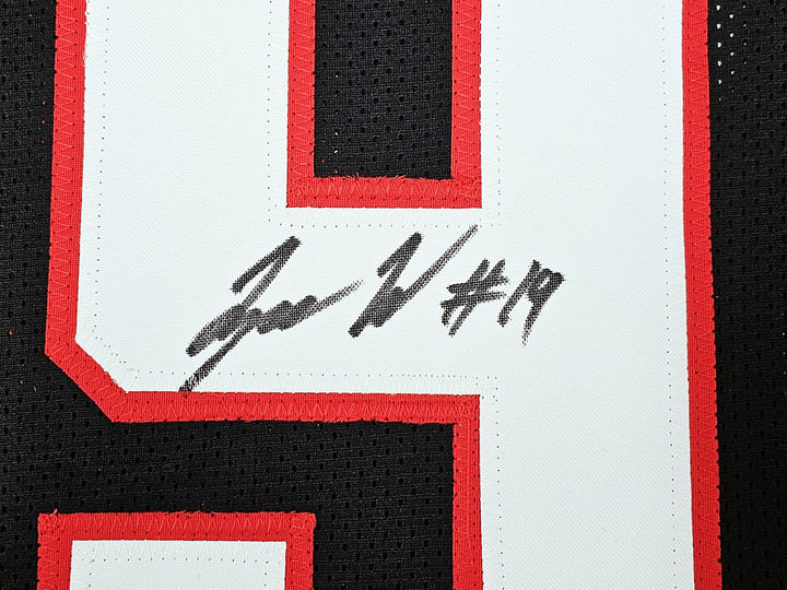 Texas Tech Red Raiders Tyree Wilson Autographed Signed Black Jersey Beckett Wit