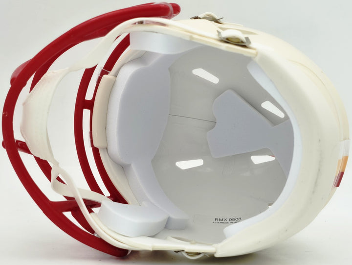 Kenneth Walker III Signed Chiefs Cream Retro Speed Mini Helmet Beckett Witness