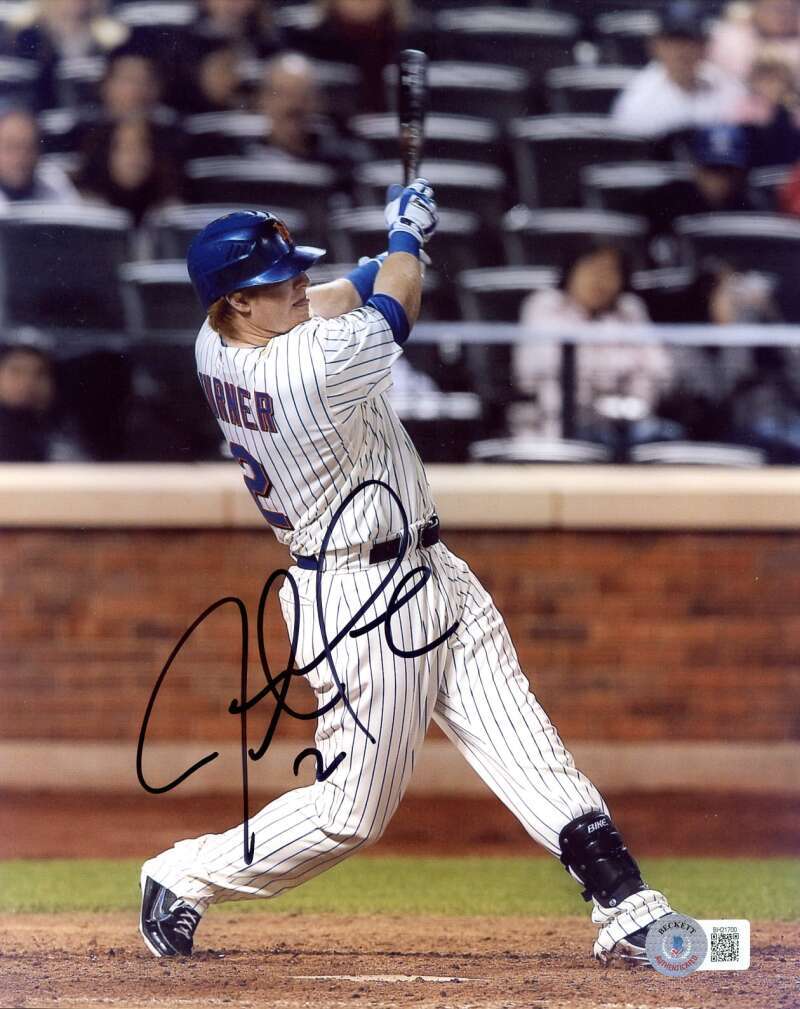Justin Turner Beckett BAS Signed 8x10 Photo Autograph Mets