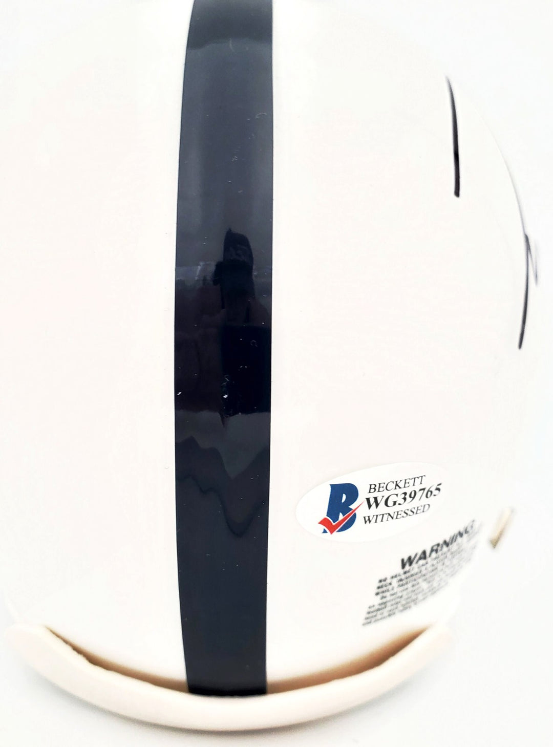 Pat Freiermuth Signed Penn State Nittany Lions White Mini Helmet Beckett