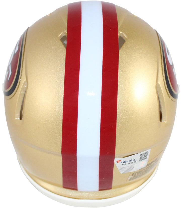 Christian McCaffrey Autographed San Francisco 49ers Mini Helmet Fanatics 52731