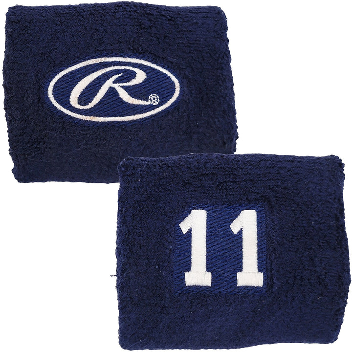 Edgar Martinez Unsigned Game Used Rawlings Navy Blue Wristband Auto Certificate