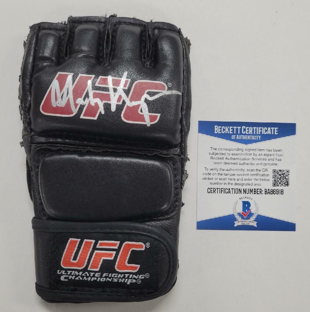 Martin Kampmann signed UFC Glove MMA Autograph ~ Beckett BAS COA