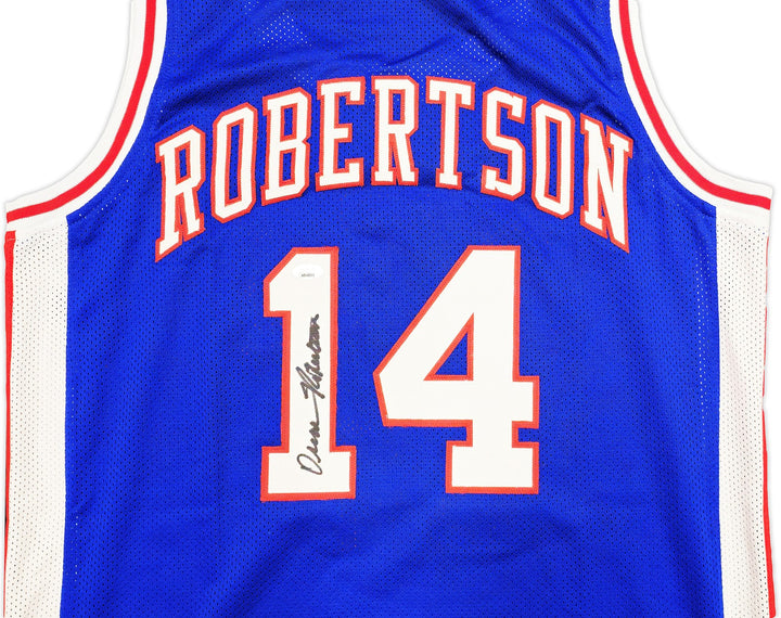 Cincinnati Royals Oscar Robertson Signed Blue Jersey JSA